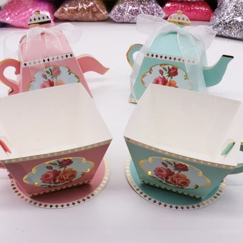 50pcs/lot Teapot & Cup Candy Box with Ribbon Gift Wedding Favour Sweet Cake Gift Boxes Baby Shower Birthday Home Party Favors
50pcs/lot Teapot & Cup Candy Box with Ribbon Gift Wedding Favour Sweet Cake Gift Boxes Baby Shower Birthday Home Party Favors