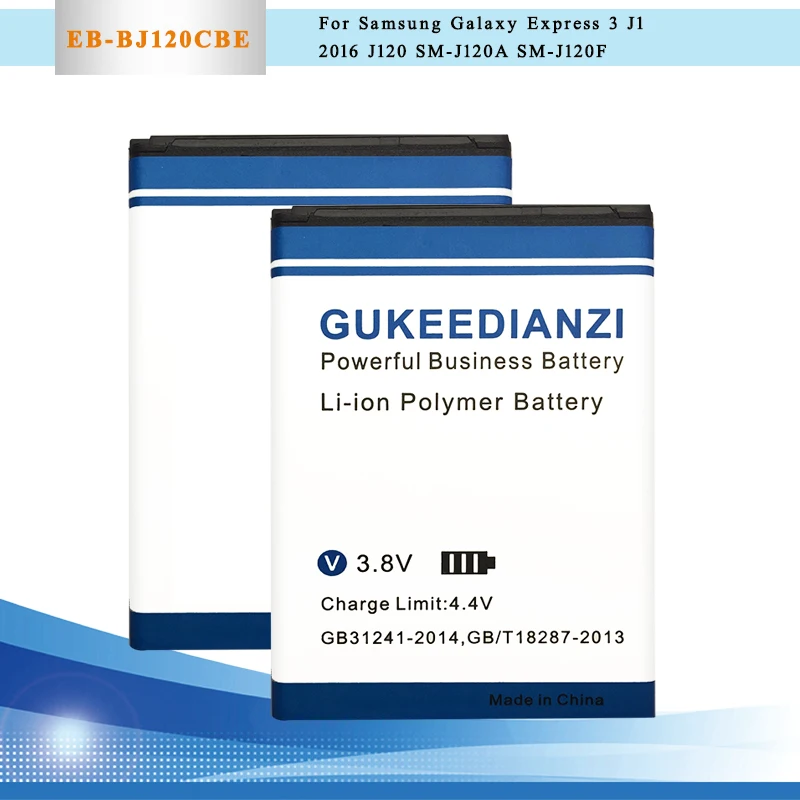 

GUKEEDIANZI Battery For Samsung Galaxy Express 3 J1 2016 SM-J120A SM-J120F SM-J120F/DS J120 J120h J120ds EB-BJ120CBU EB-BJ120CBE