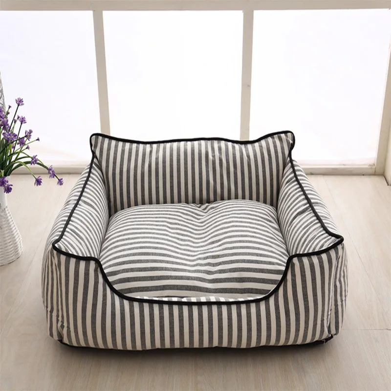 Kennel Removable and Washable Dog&Cat Bed Classic Striped Small And Medium Dogs Use in Four Seasons General Pet Nest DB802
Kennel Removable and Washable Dog&Cat Bed Classic Striped Small And Medium Dogs Use in Four Seasons General Pet Nest DB802