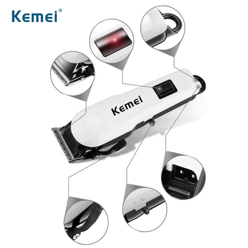 Kemei KM-809B Electric LCD Display Hair Trimmer Clipper Rechargeable Hair Cutting Machine Mini Haircut Styling Cutter Tool
Kemei KM-809B Electric LCD Display Hair Trimmer Clipper Rechargeable Hair Cutting Machine Mini Haircut Styling Cutter Tool