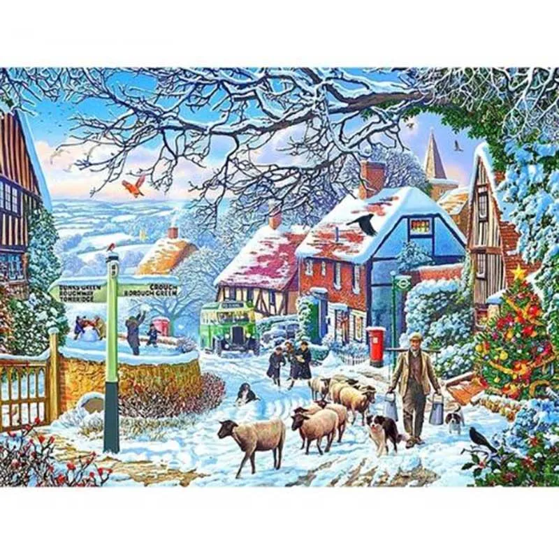 Christmas streetscape New 100% 5D Diamond Mosaic pictures Handmade Diamond Painting Cross Stitch Kits Diamond Embroidery
Christmas streetscape New 100% 5D Diamond Mosaic pictures Handmade Diamond Painting Cross Stitch Kits Diamond Embroidery