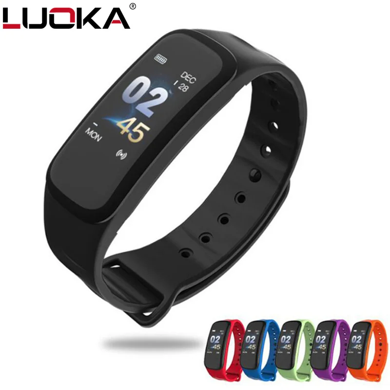 LUOKA C1Plus Smart Bracelet Color Screen Blood Pressure Fitness Tracker Heart Rate Monitor Smart Band Sport for Android IOS
LUOKA C1Plus Smart Bracelet Color Screen Blood Pressure Fitness Tracker Heart Rate Monitor Smart Band Sport for Android IOS