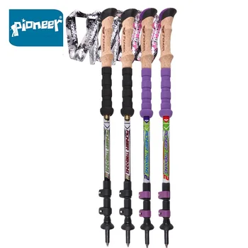 PIONEER 2 Pcs Carbon Fiber Trekking Poles Lightweight Camping Hiking Alpenstock Walking Sticks Telescopic Canes
PIONEER 2 Pcs Carbon Fiber Trekking Poles Lightweight Camping Hiking Alpenstock Walking Sticks Telescopic Canes