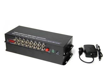 2Pieces/Pair 16 Channel Video Audio Data Fiber Optic Media Converter Transmitter & Receiver Single Mode Single Fiber FC 20KM
2Pieces/Pair 16 Channel Video Audio Data Fiber Optic Media Converter Transmitter & Receiver Single Mode Single Fiber FC 20KM