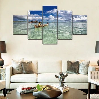 Beautiful Seascape Poster and Print Boat Canvas Painting for Living Room Wall Art 5 Pieces Picture Artwork Home Decoration Gifts
Beautiful Seascape Poster and Print Boat Canvas Painting for Living Room Wall Art 5 Pieces Picture Artwork Home Decoration Gifts