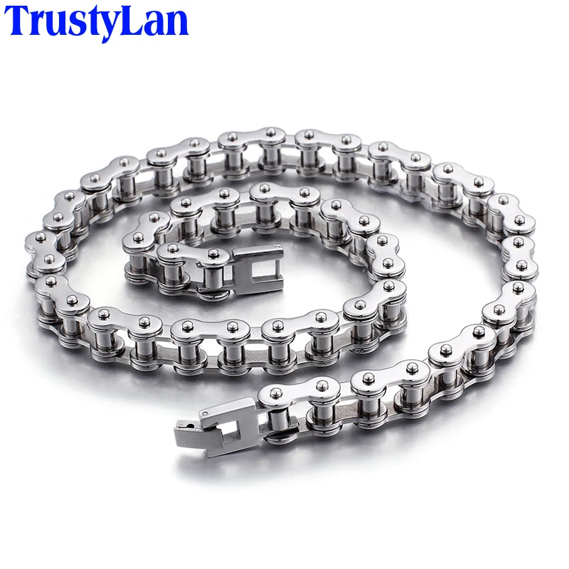 TrustyLan 55 см Длинные мужские звеньев цепочка на шею для мужчин Мода Панк
