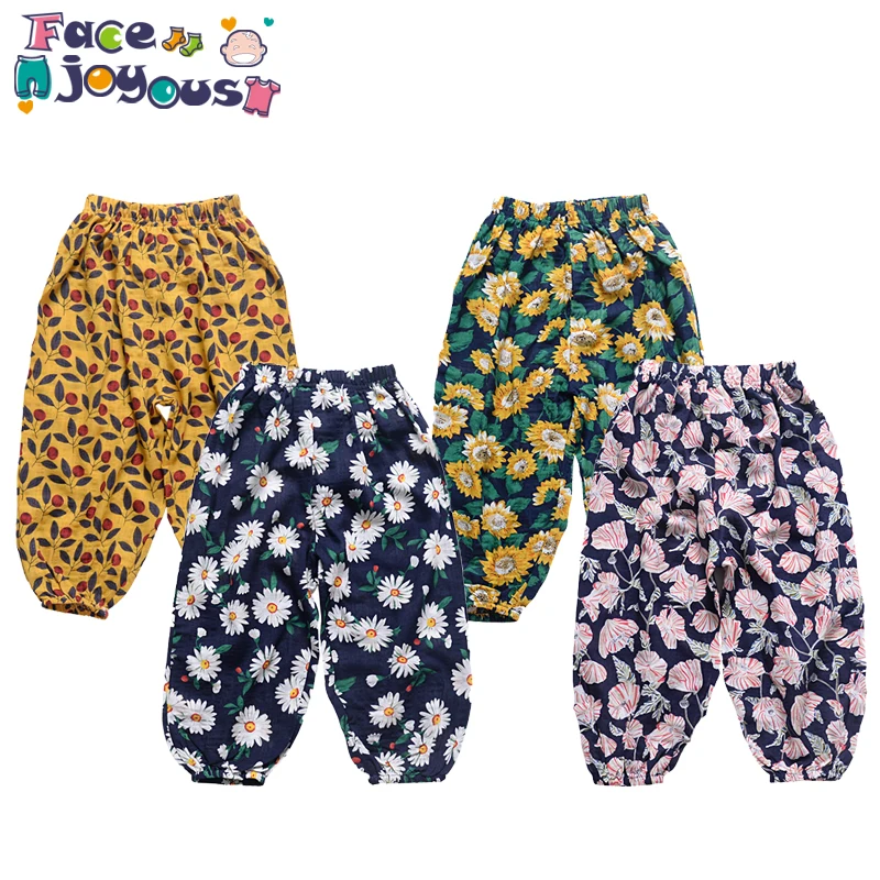 Baby Fashion Girls Pants Summer Children Girls Cotton Linen Flower Printed Casual Pants Child Trousers Kids Clothes Bloomers
Baby Fashion Girls Pants Summer Children Girls Cotton Linen Flower Printed Casual Pants Child Trousers Kids Clothes Bloomers