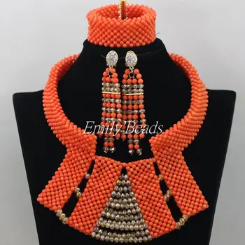 Free Shipping! Latest New African Coral Beads Bridal Jewelry Set African Nigerian Wedding Coral Beads Jewelry Set Hot CJ472
Free Shipping! Latest New African Coral Beads Bridal Jewelry Set African Nigerian Wedding Coral Beads Jewelry Set Hot CJ472