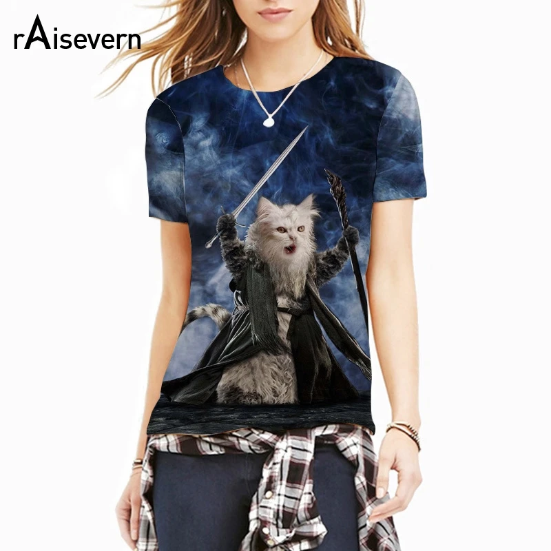 Raisevern New 3D T Shirt Funny Cat Print T-Shirt Necromancer Kitty Tee Shirts Women Men Brand Clothing Top Dropship
Raisevern New 3D T Shirt Funny Cat Print T-Shirt Necromancer Kitty Tee Shirts Women Men Brand Clothing Top Dropship