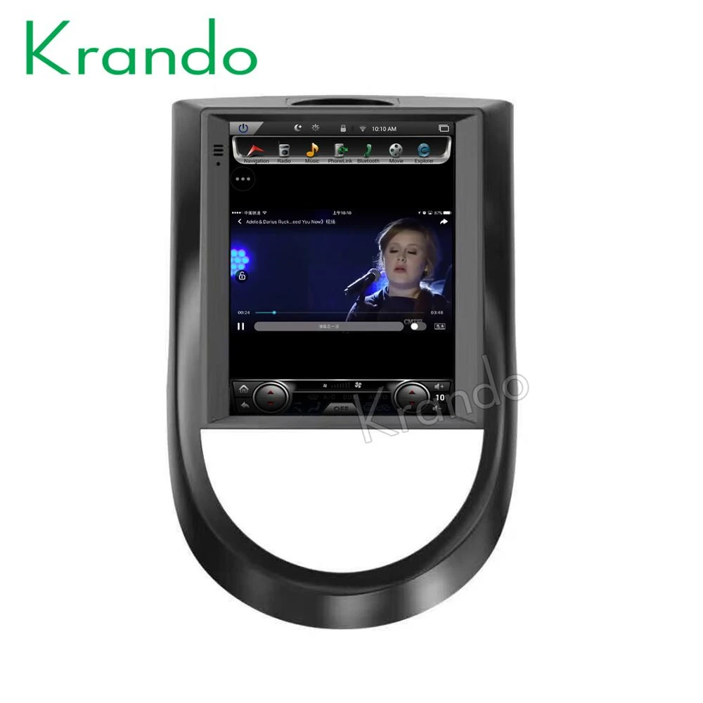 Krando Android 7.1 9.7" Tesla Vertical touch screen car audio stereo radio multimedia system for Kia soul GPS navigation player
Krando Android 7.1 9.7" Tesla Vertical touch screen car audio stereo radio multimedia system for Kia soul GPS navigation player