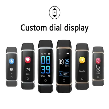 Custom dial display colorful bracelet heart rate monitor sleep monitor smart band information push smart wristband pk mi band 2
Custom dial display colorful bracelet heart rate monitor sleep monitor smart band information push smart wristband pk mi band 2