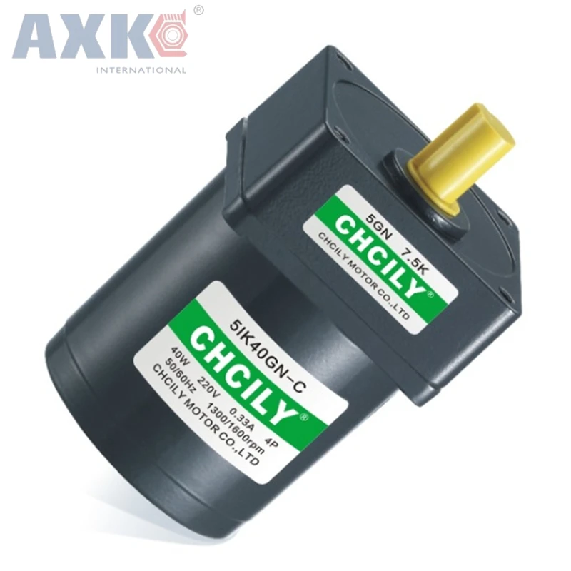 AXK Induction motor 40W Constant speed motor 5IK40GN 110V/220V/380V 90mm Singal phase
AXK Induction motor 40W Constant speed motor 5IK40GN 110V/220V/380V 90mm Singal phase