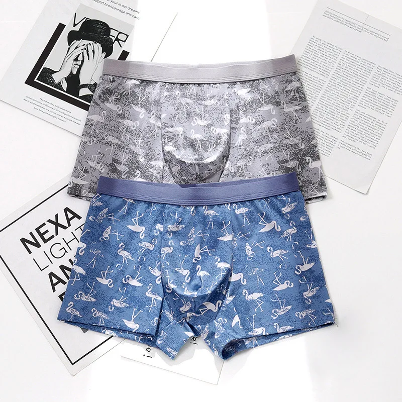 Fashion Youth Men's Cotton Cartoon Underwear Flamingo Print Breathable Soft Man Boxer Shorts U Pouch Middle Wais Calzoncillos
Fashion Youth Men's Cotton Cartoon Underwear Flamingo Print Breathable Soft Man Boxer Shorts U Pouch Middle Wais Calzoncillos