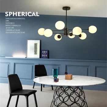 6 / 8 / 12 Head Modern Nordic Kitchen Dining Room Pendant Light Creative Magic Beans Glass Ball Pendant Lights Free Shipping
6 / 8 / 12 Head Modern Nordic Kitchen Dining Room Pendant Light Creative Magic Beans Glass Ball Pendant Lights Free Shipping