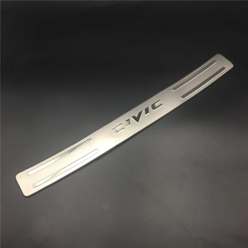 stainless steel Rear Bumper Protector Sill Trunk Tread Plate Trim rear For Honda Civic 9th generation / 9.5 generation 2012 2014
stainless steel Rear Bumper Protector Sill Trunk Tread Plate Trim rear For Honda Civic 9th generation / 9.5 generation 2012 2014