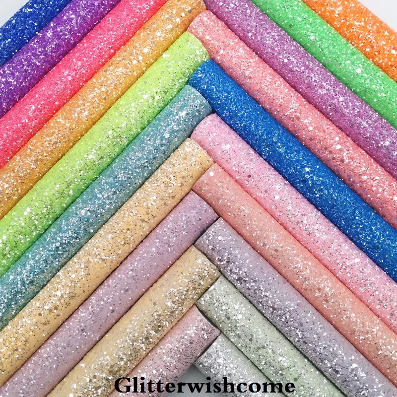 Glitterwishcome 21X29CM A4 Size Vinyl For Bows Crystal Chunky Glitter Leather fabric Vinyl for Bows, GM128A
Glitterwishcome 21X29CM A4 Size Vinyl For Bows Crystal Chunky Glitter Leather fabric Vinyl for Bows, GM128A