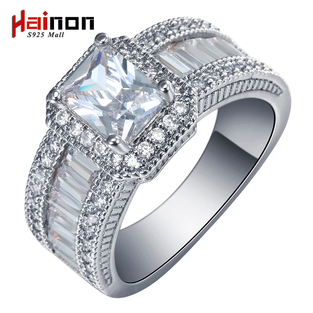 Hainon Square Promise Rings New Silver Color Jewelry Large Size 7 8 9 White Pink Cubic Zircon Women Engagement Ring Gifts
Hainon Square Promise Rings New Silver Color Jewelry Large Size 7 8 9 White Pink Cubic Zircon Women Engagement Ring Gifts