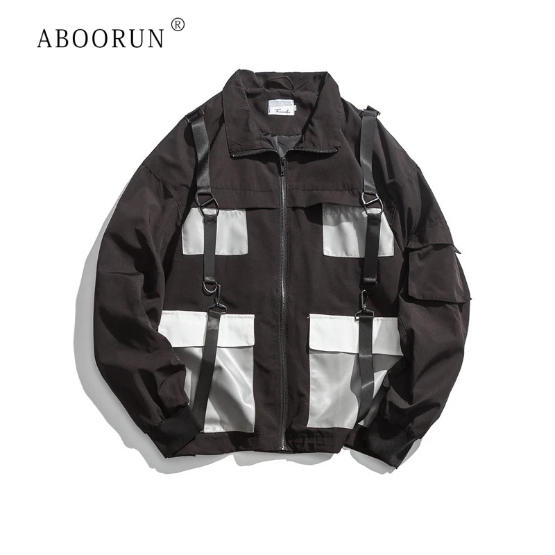 ABOORUN Men's Vintage Jackets Multi Pockets Ribbons Patchwork Jackets Spring Autumn Windbreaker Coat for Male R952
ABOORUN Men's Vintage Jackets Multi Pockets Ribbons Patchwork Jackets Spring Autumn Windbreaker Coat for Male R952