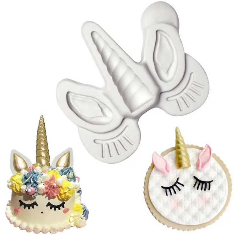 Unicorn Ear Eye Horn Silicone Mold Cupcake Decoration Fondant Mold DIY Party Cake Decorating Tool Candy Chocolate Mould
Unicorn Ear Eye Horn Silicone Mold Cupcake Decoration Fondant Mold DIY Party Cake Decorating Tool Candy Chocolate Mould