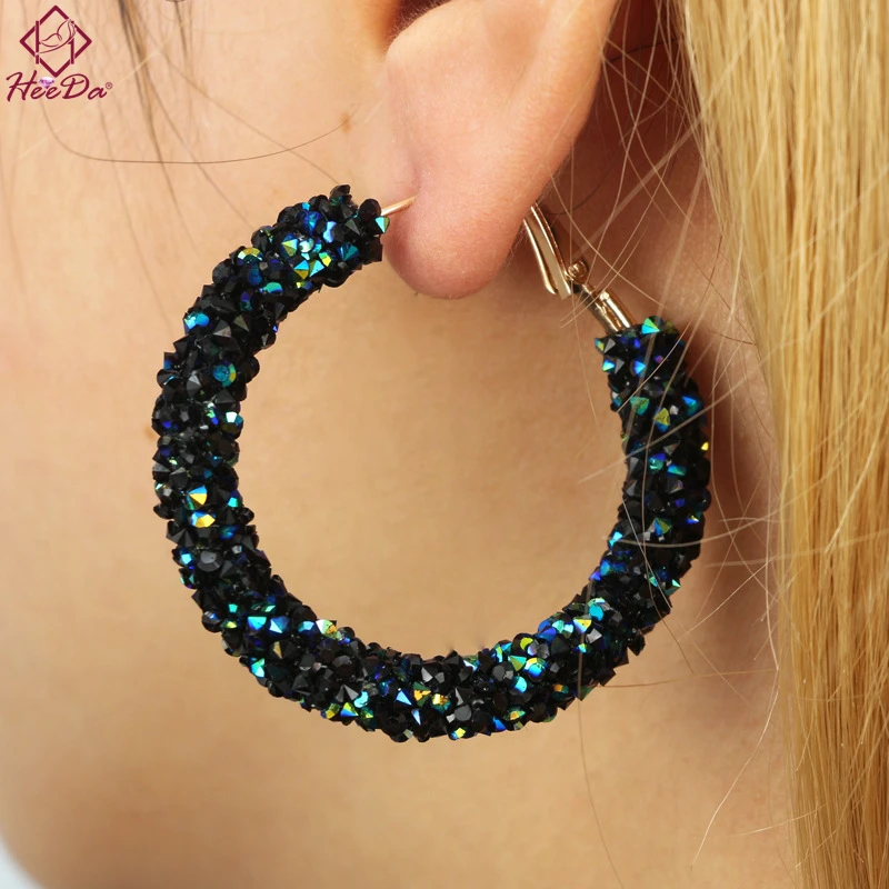 Heeda Kpop Big Name Frosted Crystal Hoop Earrings for Women Fashion Punk Earring Vintage Minimalist Earring Party Jewelry 2018
Heeda Kpop Big Name Frosted Crystal Hoop Earrings for Women Fashion Punk Earring Vintage Minimalist Earring Party Jewelry 2018