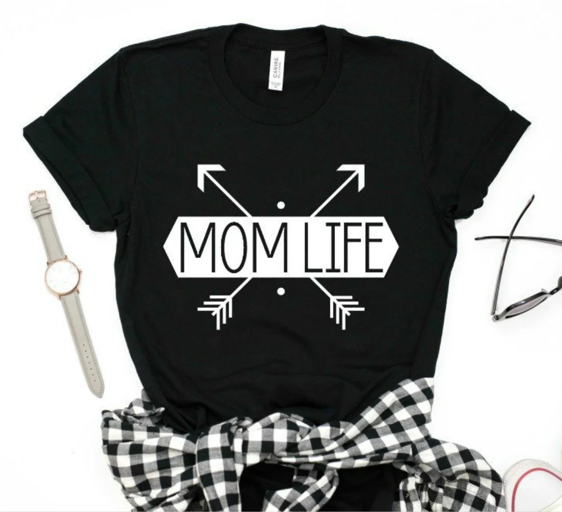 Women Casual T-shirt Mom Life Shirt Mommy shirt Arrow Mom life Graphic Tee Shirt Tumblr Shirt
Women Casual T-shirt Mom Life Shirt Mommy shirt Arrow Mom life Graphic Tee Shirt Tumblr Shirt