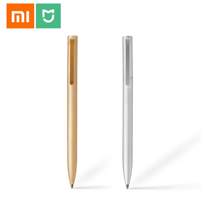 Фото Оригинальные металлические ручки Xiaomi Mijia PREMEC Smooth Switzerland Refill 0 5 мм чернила японские