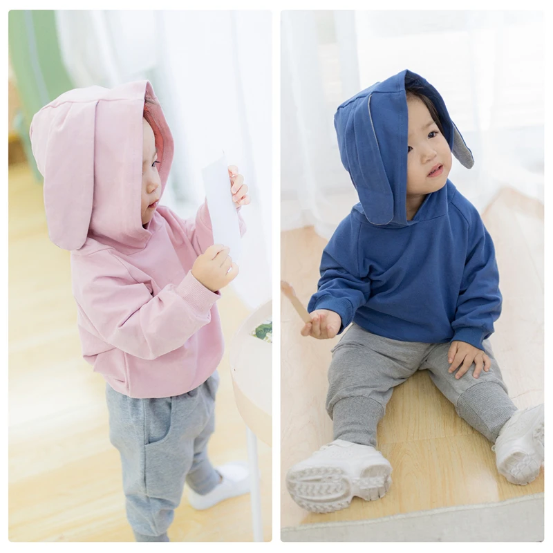 Girls Rabbit Ears Set 2018 Korean Children's New Hooded Long-sleeved Sweaters + Foot Trousers 2pcs Suit Baby Clothes Cute Sets
Girls Rabbit Ears Set 2018 Korean Children's New Hooded Long-sleeved Sweaters + Foot Trousers 2pcs Suit Baby Clothes Cute Sets