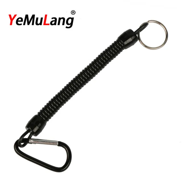 YeMuLang 1Pcs Black Lanyard Fishing Ropes Retractable Plastic Spiral Rope Tether Safety Line Max Length Lying 100cm
YeMuLang 1Pcs Black Lanyard Fishing Ropes Retractable Plastic Spiral Rope Tether Safety Line Max Length Lying 100cm