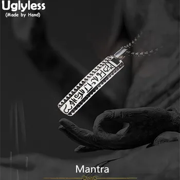 Uglyless Real 925 Sterling Thai Silver Buddhism Mantra Pendants without Chains Unisex Cool Handmade Carved Sanskrit Jewelry Men
Uglyless Real 925 Sterling Thai Silver Buddhism Mantra Pendants without Chains Unisex Cool Handmade Carved Sanskrit Jewelry Men