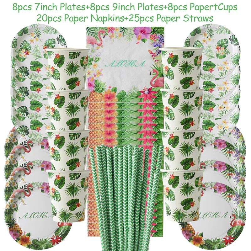 44/69pcs Palm Leaves Disposable Tableware Set Birthday Party Supplies Tropical Hawaii Party Table Decoration Wedding Party Decor
44/69pcs Palm Leaves Disposable Tableware Set Birthday Party Supplies Tropical Hawaii Party Table Decoration Wedding Party Decor