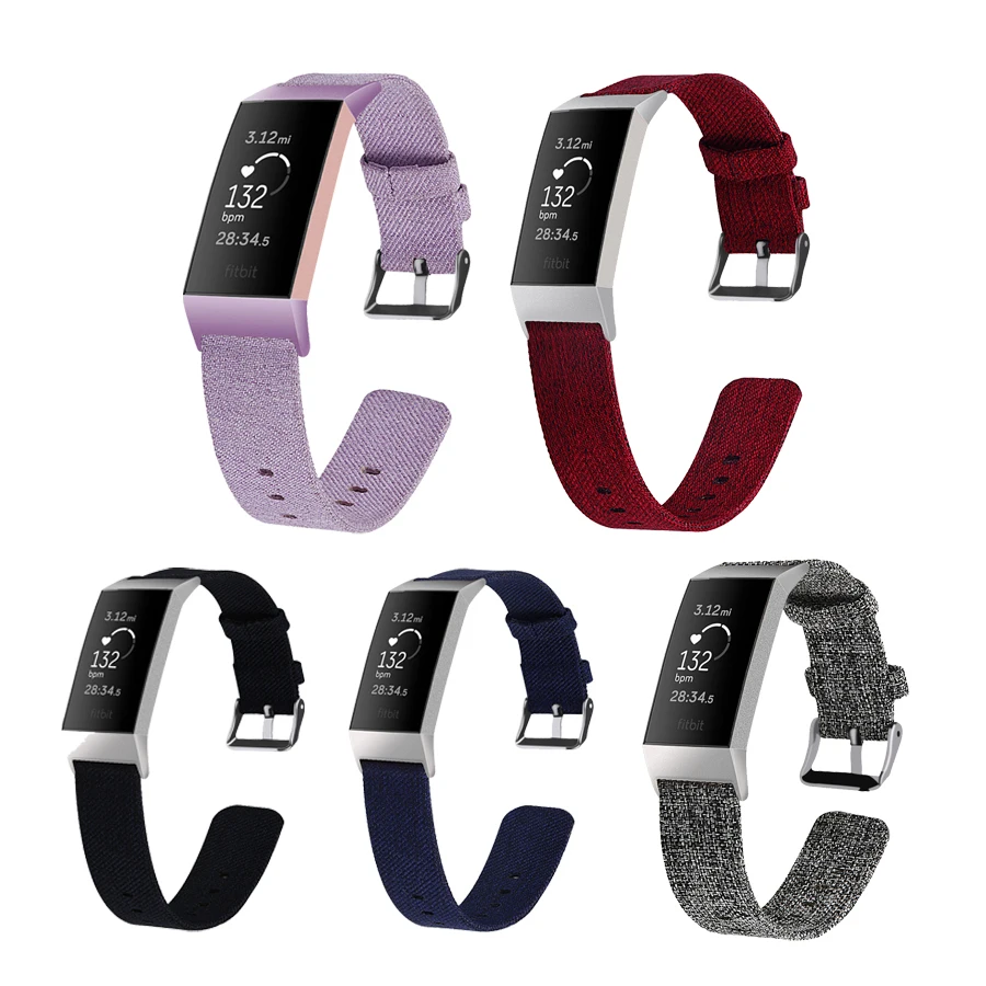 5 Colors Strap for Fitbit Charge 3 Smart Bracelet Replacement Watch Band Canvas Nylon Denim Men Women Smartwatch Accessories
5 Colors Strap for Fitbit Charge 3 Smart Bracelet Replacement Watch Band Canvas Nylon Denim Men Women Smartwatch Accessories