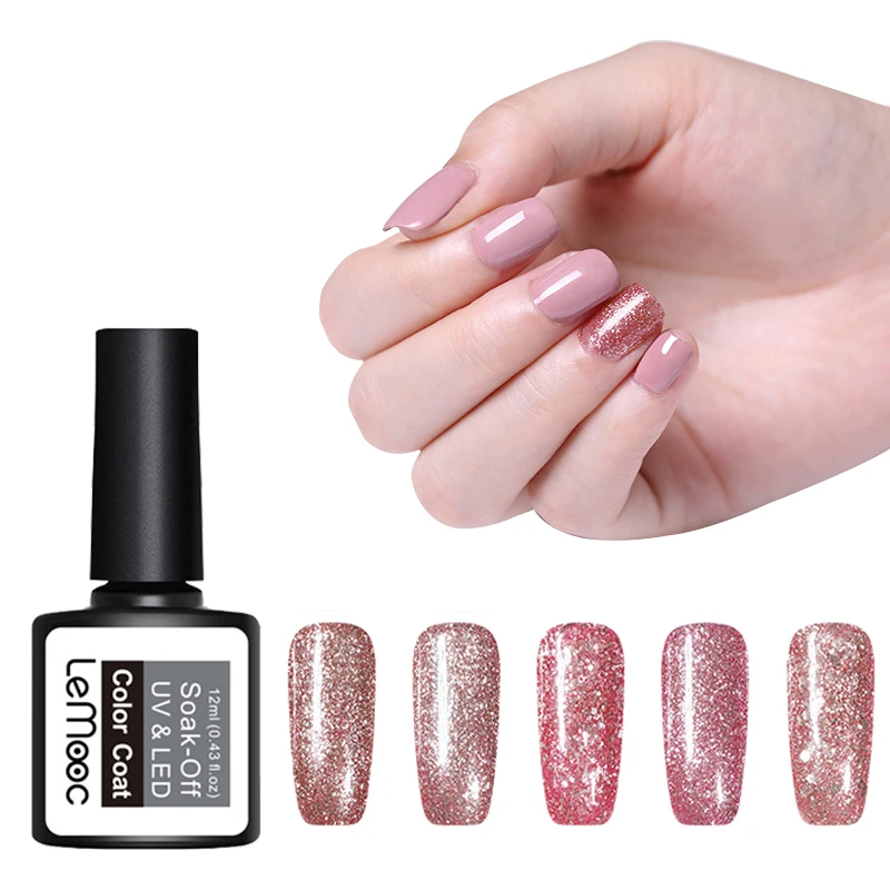 LEMOOC 8ml Rose Gold UV Gel Nail Polish Nail Art Set Glitter Led Gel Nail Painting Polish Fluorescence Soak Off UV Gel
LEMOOC 8ml Rose Gold UV Gel Nail Polish Nail Art Set Glitter Led Gel Nail Painting Polish Fluorescence Soak Off UV Gel