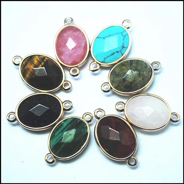 Socharming 10pcs Natural gem stone connectors jewelry findings for womens bracelets DIY accessories 13x18mm,16mm 15x20mm wholesa
Socharming 10pcs Natural gem stone connectors jewelry findings for womens bracelets DIY accessories 13x18mm,16mm 15x20mm wholesa