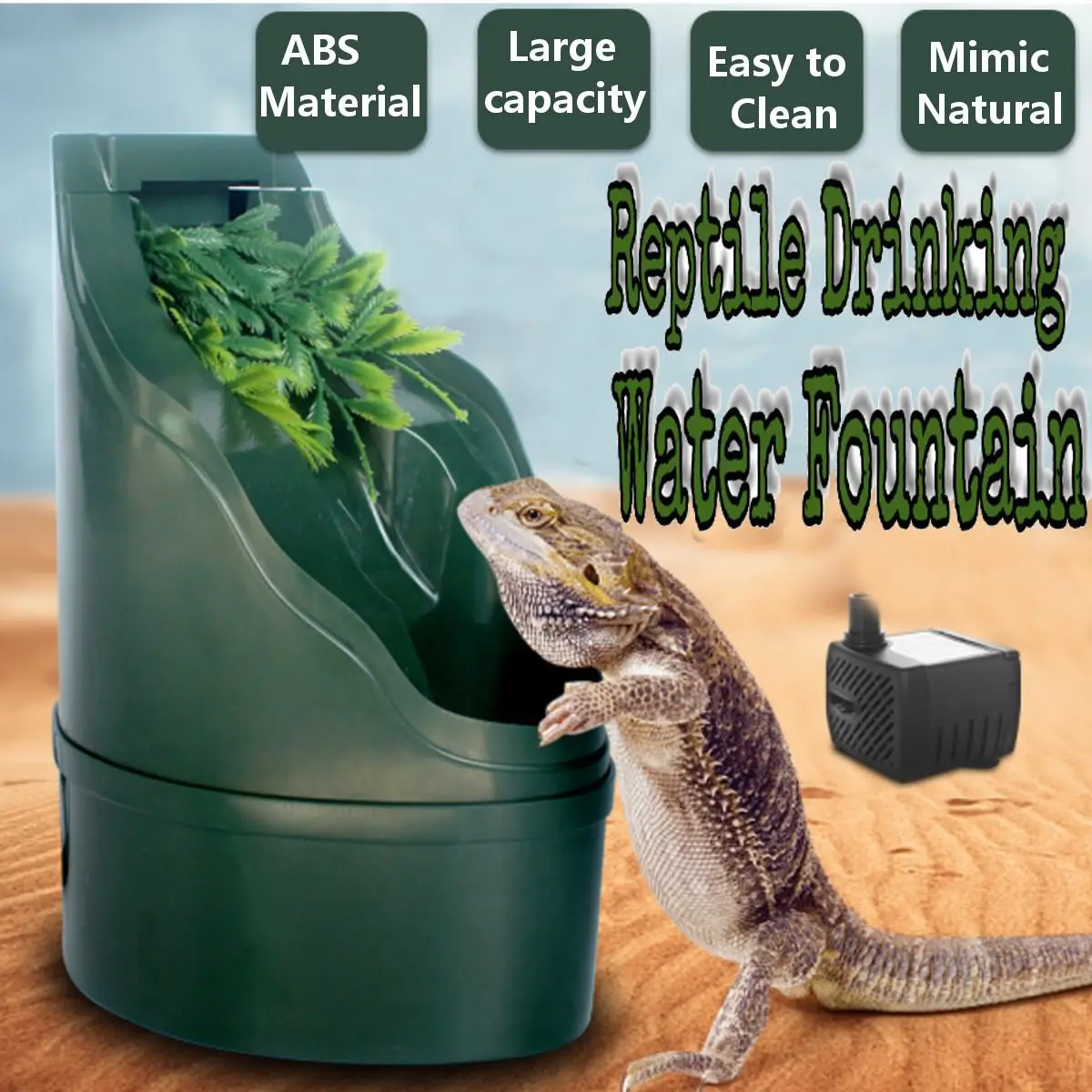 180x275cm Reptile Drinking Water Filter Fountain Feeding Chameleon Lizard Dispenser Terrarium Reptiles Feeding Supplies
180x275cm Reptile Drinking Water Filter Fountain Feeding Chameleon Lizard Dispenser Terrarium Reptiles Feeding Supplies