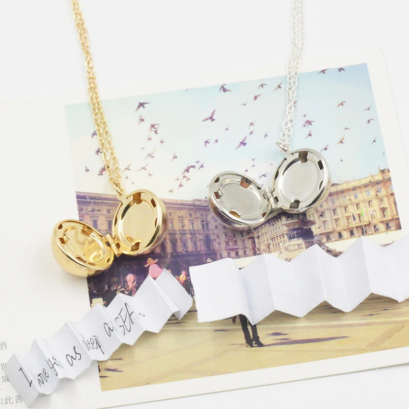 Hidden Secret Message Ball Locket Necklace Valentines Day BFF Pendant& Necklace Can Hold Photos - Secret Message- Hidden Message
Hidden Secret Message Ball Locket Necklace Valentines Day BFF Pendant& Necklace Can Hold Photos - Secret Message- Hidden Message