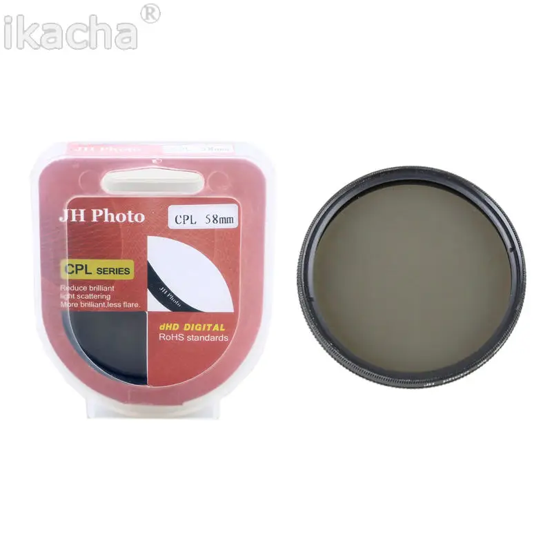 

DSLR Camera Lens Filter CPL Polarizer Filter 37mm 40.5mm 43mm 46mm 49mm 52mm 55mm 58mm 62mm 67mm For Canon For Nikon For Sony