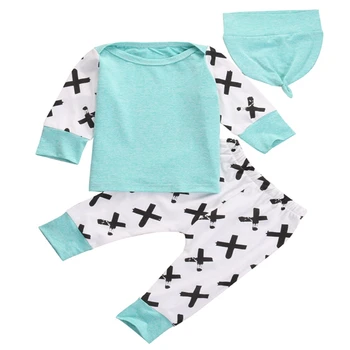 New Style Children Clothing Newborn Baby Girl Boy Long Sleeve Cotton Tops T-shirt Pants Hat Home Outfits Set Clothes
New Style Children Clothing Newborn Baby Girl Boy Long Sleeve Cotton Tops T-shirt Pants Hat Home Outfits Set Clothes