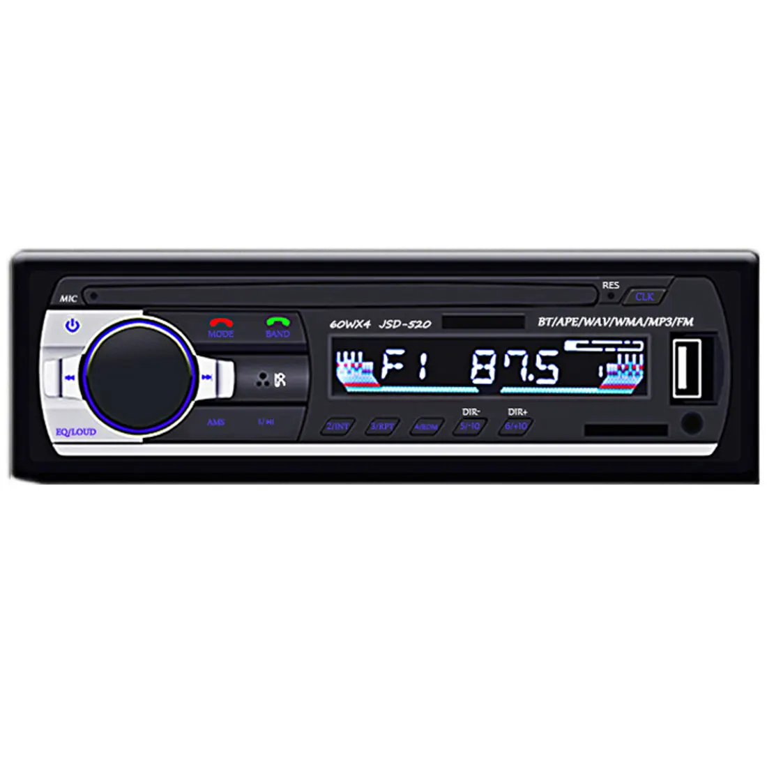 12V Bluetooth Car Stereo FM Radio MP3 Audio Player 5V Charger USB SD AUX Auto Electronics Subwoofer In-Dash 1 DIN Autoradio
12V Bluetooth Car Stereo FM Radio MP3 Audio Player 5V Charger USB SD AUX Auto Electronics Subwoofer In-Dash 1 DIN Autoradio