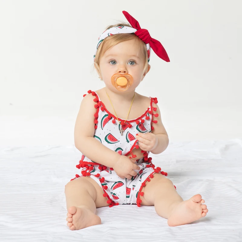 Cute Fashion Kid Clothes Girls Children Set clothing Cotton watermelon Sling top+Shorts+Headband 3Pcs Newborn Outfits Set 1-4yrs
Cute Fashion Kid Clothes Girls Children Set clothing Cotton watermelon Sling top+Shorts+Headband 3Pcs Newborn Outfits Set 1-4yrs