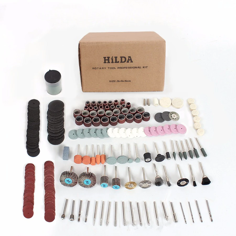 Rotary Tool Accessories Kit for Easy Cutting Grinding Sanding Carving and Polishing Tool Combination For Hilda Dremel 248PCS
Rotary Tool Accessories Kit for Easy Cutting Grinding Sanding Carving and Polishing Tool Combination For Hilda Dremel 248PCS