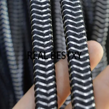 REAL BESTXY 5m/lot 11*5.8mm/black braided rope cords for bracelets nylon rope straps with stainless steel wire for Jewelry DIY
REAL BESTXY 5m/lot 11*5.8mm/black braided rope cords for bracelets nylon rope straps with stainless steel wire for Jewelry DIY
