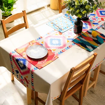 Fashion Trend National Style Geometric Coloured Drawing Pattern Tea Table Cloth Outdoor Camping Rectangle Tablecloth
Fashion Trend National Style Geometric Coloured Drawing Pattern Tea Table Cloth Outdoor Camping Rectangle Tablecloth