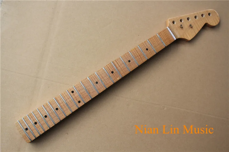 Hot Sale 6-String Guitar Neck,Flame Maple Fingerboard and Neck,Black Dot Fret Marks Inlay,can be Customized
Hot Sale 6-String Guitar Neck,Flame Maple Fingerboard and Neck,Black Dot Fret Marks Inlay,can be Customized