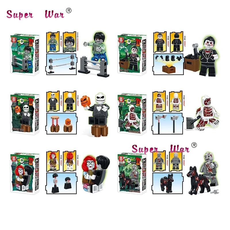 6pcs star wars super hero ZOMBIE WORLD Emmet Sleepyhead Nurse Walking Dead building blocks model bricks toys for children
6pcs star wars super hero ZOMBIE WORLD Emmet Sleepyhead Nurse Walking Dead building blocks model bricks toys for children