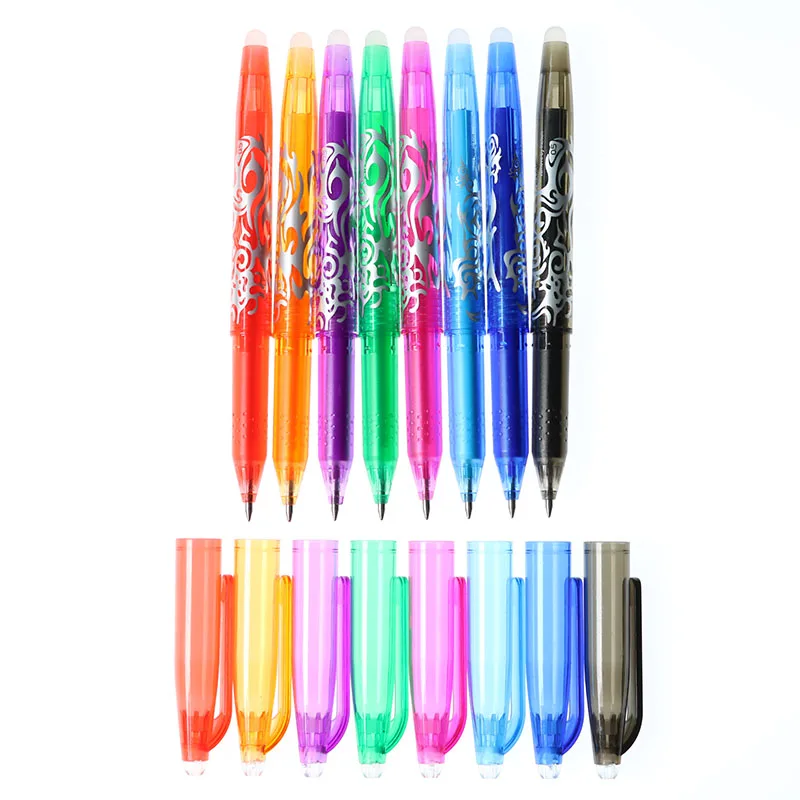 Creative Rainbow Magic Erasable Pen 8 Different Colors Can Be Marked Gel 0.5mm Bullet Refills Children'S Stationery 8pcs
Creative Rainbow Magic Erasable Pen 8 Different Colors Can Be Marked Gel 0.5mm Bullet Refills Children'S Stationery 8pcs
