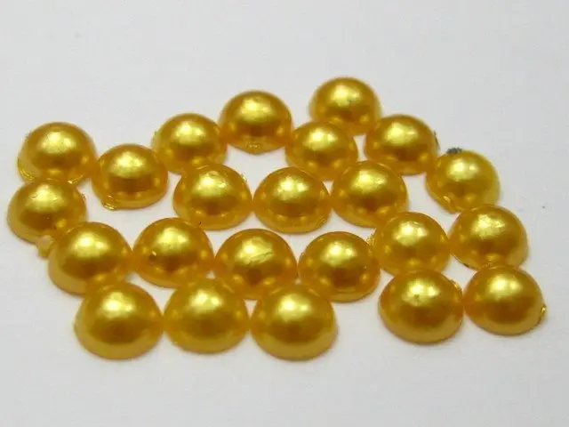 Фото 2000 золотые полужемчужные бусины 4 мм плоские круглые драгоценные камни | Ювелирные компоненты (32605809246)