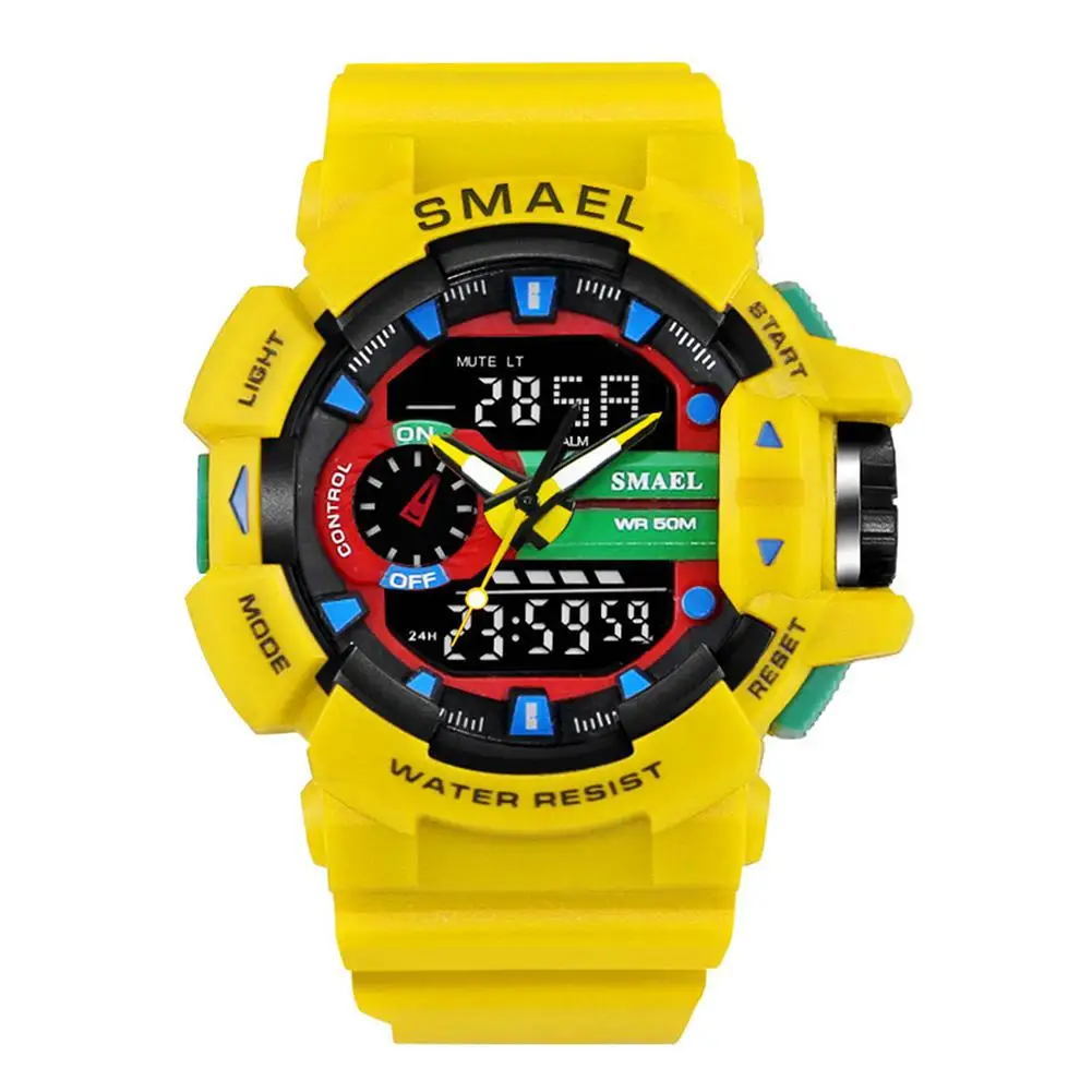 Fashion Men Sport Waterproof Shockproof Dual Display LED Digital Wrist Watch digital watch
Fashion Men Sport Waterproof Shockproof Dual Display LED Digital Wrist Watch digital watch