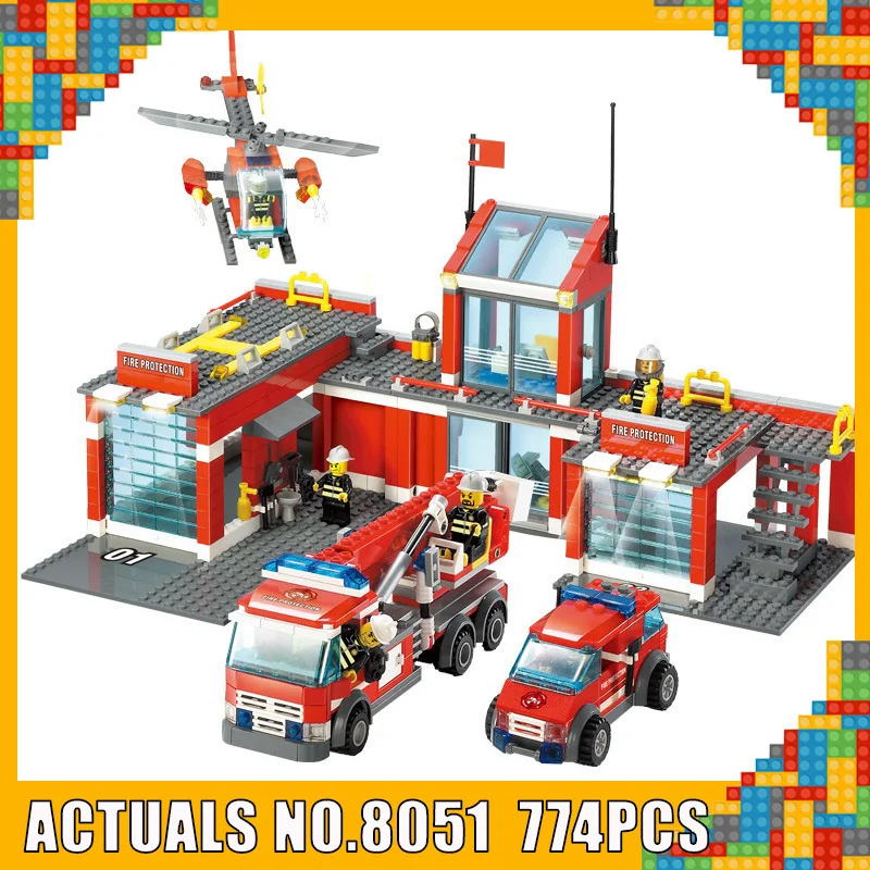 KAZI 8051 Building Blocks Fire Station Model Blocks Compatible With Legoe City Bricks Block ABS Plastic Educational Toy Children
KAZI 8051 Building Blocks Fire Station Model Blocks Compatible With Legoe City Bricks Block ABS Plastic Educational Toy Children