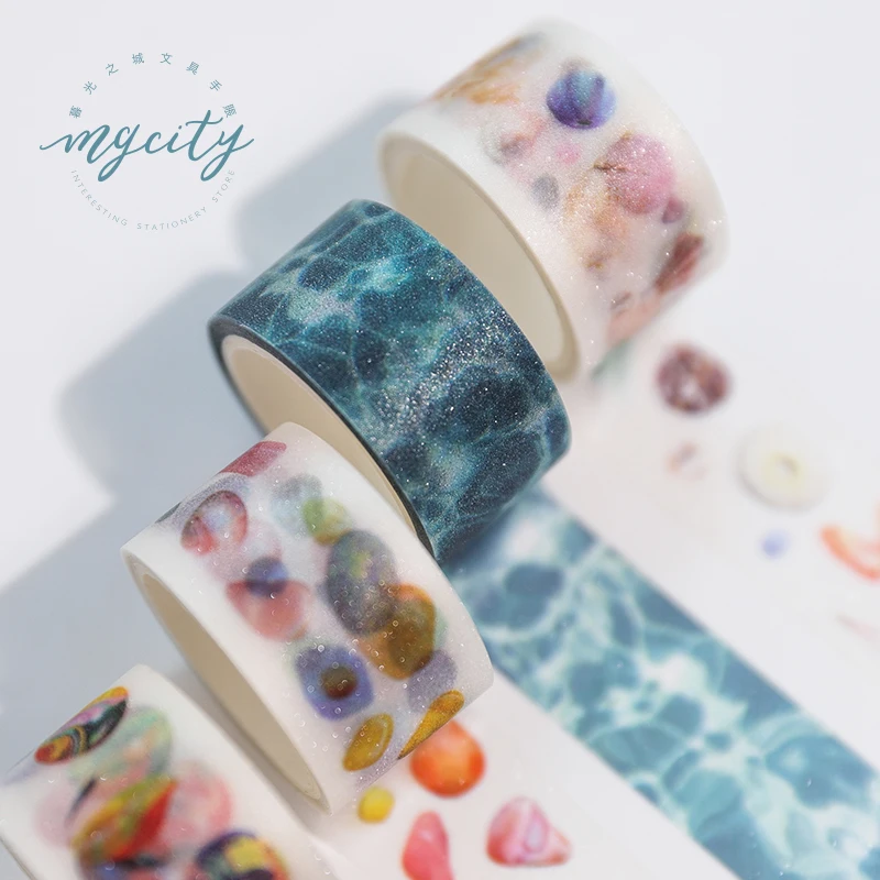 Ocean series Flash of light PET tape transparent decoration washi tape DIY scrapbooking masking tape kawaii Stationery
Ocean series Flash of light PET tape transparent decoration washi tape DIY scrapbooking masking tape kawaii Stationery
