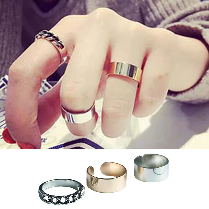 Fashion Wild Temperament 3 Piece Set Twist Joint Opening Adjustable Size Ring Unisex Party Personality Set Ring Wholesale
Fashion Wild Temperament 3 Piece Set Twist Joint Opening Adjustable Size Ring Unisex Party Personality Set Ring Wholesale